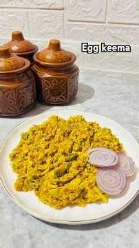 Easy Eggs Keema Recipe in 10 -Min|| Best for Bachelor’s recipe lunch/dinner #shorts #shortsfeed