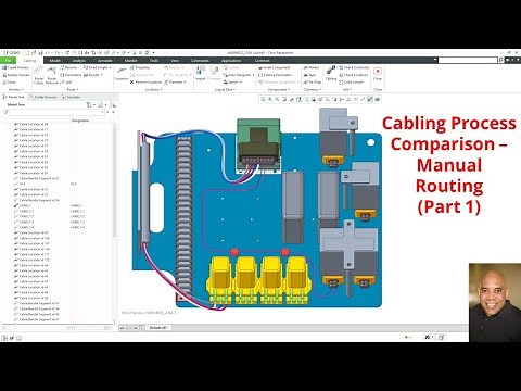 Creo Parametric - Manual Cabling Process (Video 2)