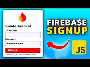 Firebase Web Login and Signup Using JavaScript 🐳 | Firebase Auth Updated