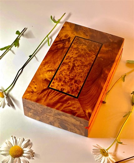 Thuya Wood Jewelry Box: Handmade Moroccan Keepsake & Ring Storage - Etsy Australia