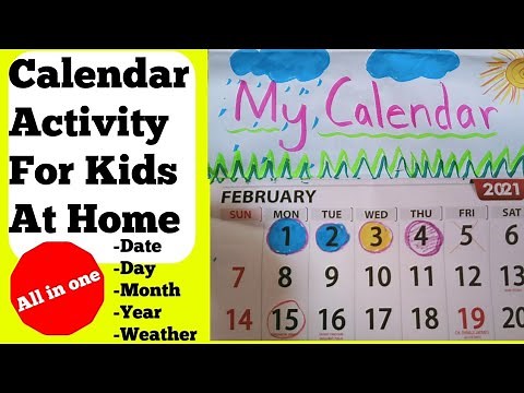Calendar Activity For Kindergarten | Days In A Week | DIY Calendar | Nursery Rhymes & Kids Songs