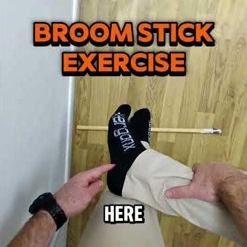 Using a broom stick to friction your plantar fascia can help to relieve plantar fasciitis