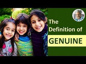 What is the Definition of GENUINE? (3 Illustrated Examples)