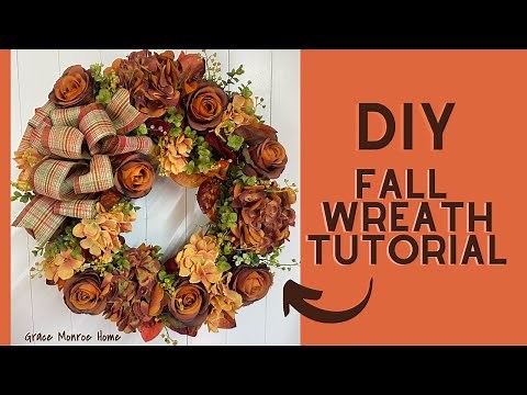 How to Make a Beautiful Fall Wreath - Easy DIY Fall Wreath Tutorial