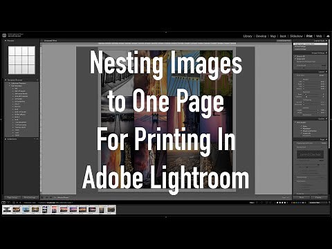 Using Adobe Lightroom to Print Several Photos on One Page