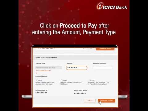 Instantly Transfer money With ICICI Bank Internet Banking
