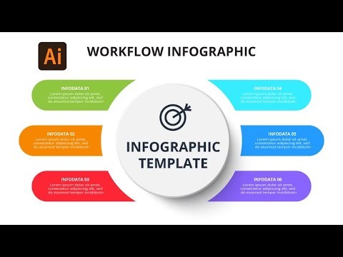 How to Create a WORKFLOW Infographic in Adobe Illustrator / Free Slides