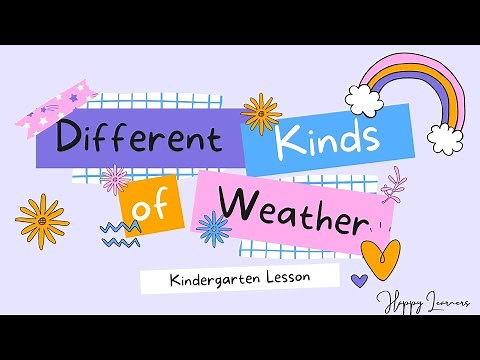 Different Kinds of Weather || Kindergarten Lesson About Weather