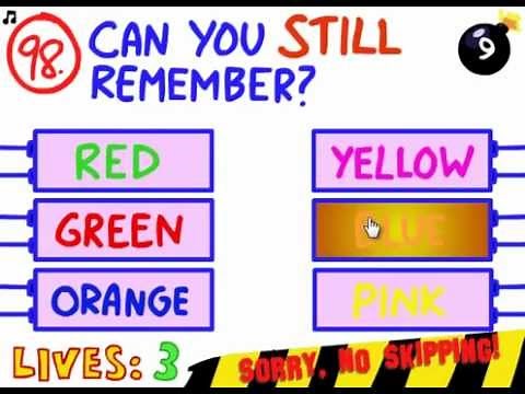 The Impossible Quiz Walkthrough