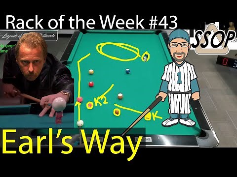 Rack of the Week #43, Straight Pool Instructional, Earl Strickland