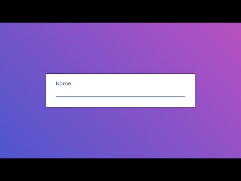 Awesome Input Animation using HTML & CSS | CodingNepal