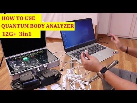 Quantum Magnetic Resonance Body Analyzer 3in1 - ARG 702P │How to Use & Software Installation