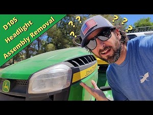 John Deere D105 Headlight Removal
