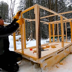 288K views · 3K reactions | Update on the Snowmobile Camper, Winter Sled Shelter, and Log Cabin. | Adventures Bushcraft | Facebook