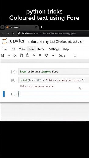 Add coloured text using python