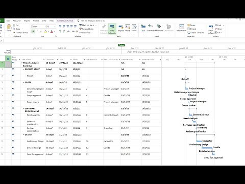 How to create a project schedule in Microsoft Project