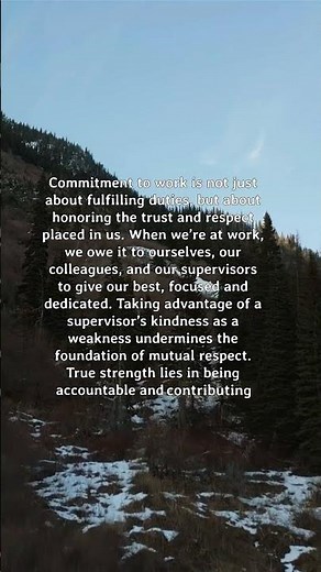 Commitment at Work: Honoring Trust and Respect in the Workplace