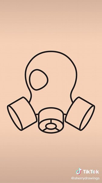 How to draw a gas mask step by step | Easy drawing gas mask tutorial #drawing #howtodraw #gas #mask #easydrawings #tutorial #stepbystep #sherrydrawings