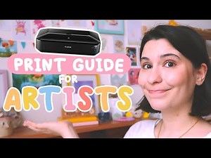 BEST PRINTER FOR ARTISTS / Print from home with CANON PIXMA IX6850 for prints, stationery & stickers