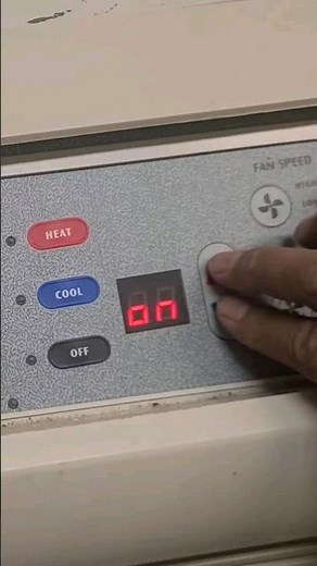 How to program Amana PTAC to manuel control