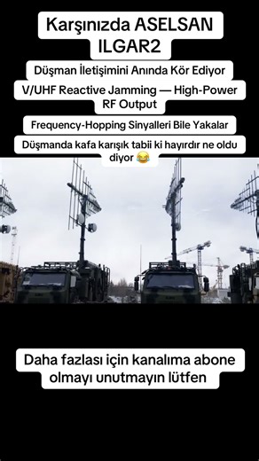 ASELSAN ILGAR 2 Mobile VUHF Electronic Attack System #shorts