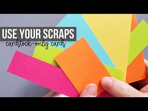 3 CLEVER CARD IDEAS for using up your CARDSTOCK SCRAPS! / ft. ‪@GerrysCraftRoom‬
