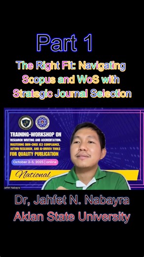 Watch how Dr. Nabayra effortlessly breaks down the complex world of research publication in reputable journals — making it clear, practical, and doable for every researcher! Don’t miss this eye-opening discussion that could be your first step toward getting published internationally. 🎥 Tune in, learn, and be inspired to publish with excellence. #ResearchPublication #AcademicExcellence #ScopusReady | Philippine Institute of 21st Century Educators Inc.