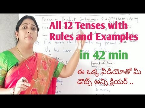 All 12 Tenses with Rules and Examples in 42 min.