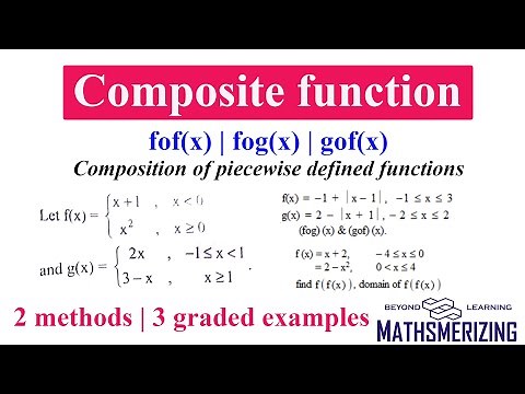 Composition of piecewise functions | fof(x) | fog(x) | gof(x) | Graphical & Algebraic methods | 3 SE