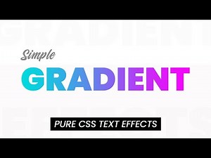 How to create Gradient Text using Html and CSS