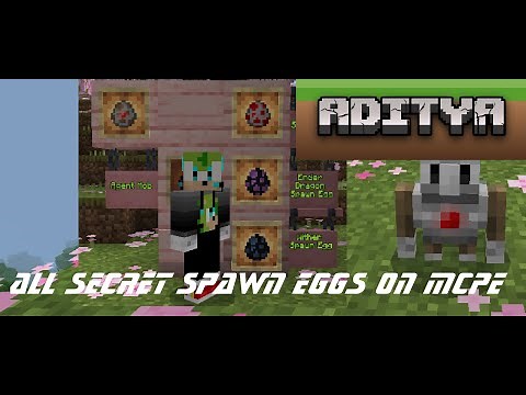 How to get All the Secret Spawn Eggs on Minecraft 1.20+ • Mastered YT Aditya | Minecraft BE