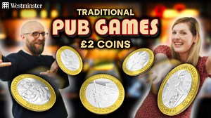 96 reactions · 11 comments | These brand new British Isles £2 coins feature 5 of our most beloved traditional British pub games – Darts, Bar Billiards, Skittles, Dominoes and Cribbage. Secure your Pub Games £2 coin set: www.westminstercollection.com/PubGames2Pound | The Westminster Collection | Facebook