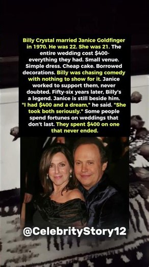 He Had $400 and a Dream. She Made It Real. Billy Crystal and Janice Crystal. #shorts #hollywood