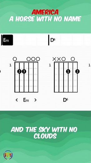 America - A horse with No Name | Scrolling Guitar Chords & Lyrics #guitarlesson #guitar #music