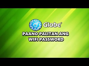 GLOBE FIBER TUTORIAL 2 - HOW TO CHANGE YOUR WIFI PASSWORD
