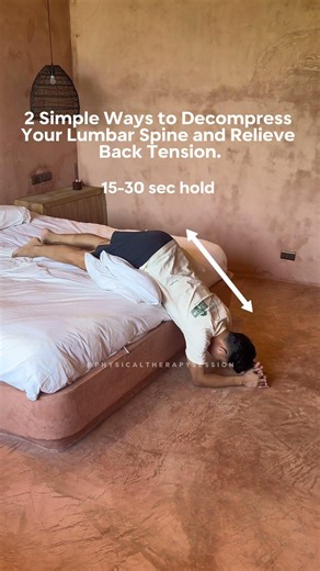 Decompress Your Lower Back At Home #SpineDecompression#LowerBackPainRelief#BackPainFix#LumbarStretch