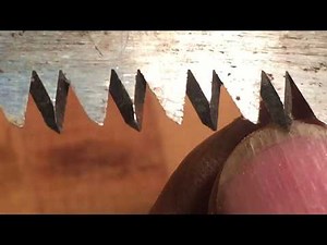 HANDSAW SHARPENING how to