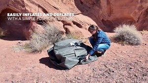 Pittman - Inflatable Chair for Camping with Built in Pump - Portable Inflatable Couch for Adults Holds 350lb's - Blow Up Chair for Movie Nights, Outdoor Blow up Furniture or Air Sofa for Camping