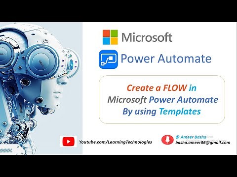 Microsoft Power Automate Tutorials || Module 3 : How to Create a FLOW by using Templates