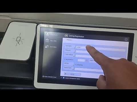 how to create user account in canon machine imagerunner advance c3555i