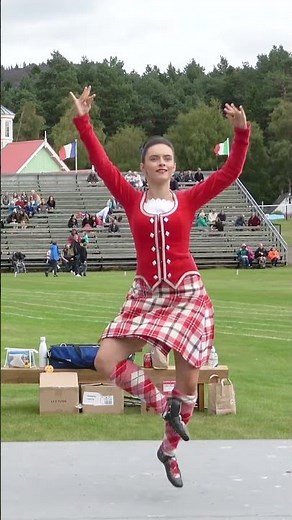 Highland Fling dance by Champion Scottish dancer Molly Smith at Grampian Games in 2021 #shorts