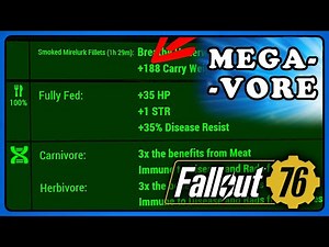 Fallout 76: [patched out] The Megavore. Here's what you need to Know.