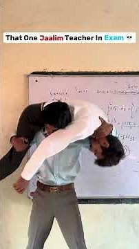 That one strict teacher in exam hall 💀pt-2 #shorts #funny #school #exam￼