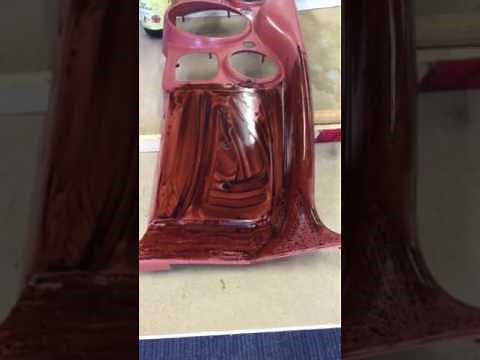 Woodgraining on old Dodge dashboard