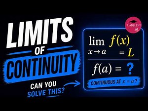 Limits and Continuity — Practice Problems with Solutions