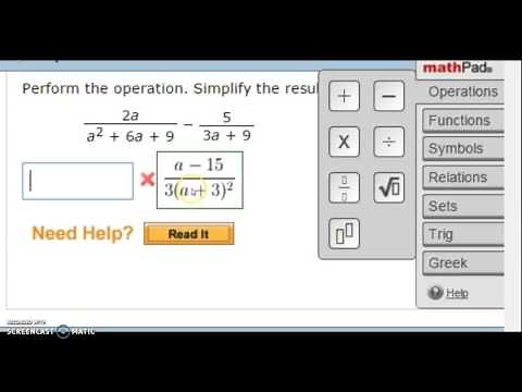 WebAssign - Entering Fractions