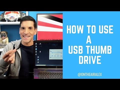 How to use and eject a USB Key, Thumb drive, flash drive on a Windows 10 PC