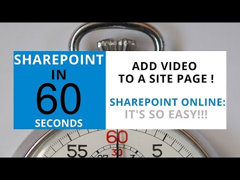 SharePoint: Play Video On SharePoint Pages