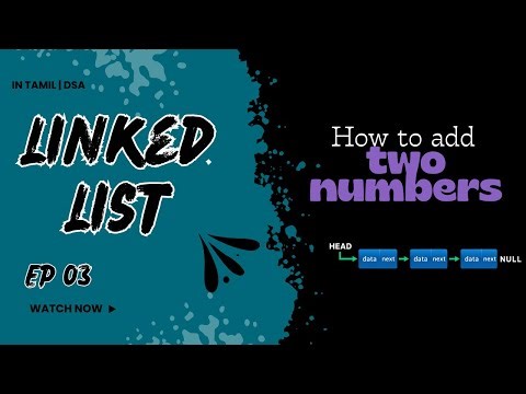 EP 03. Add Two Numbers in Linked List | Dummy Node Explained | Python DSA in Tamil