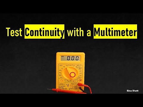 How to Test Continuity with a Multimeter #multimeter